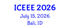 International Conference on Ecological and Environmental Engineering (ICEEE) July 15, 2026 - Bali, Indonesia