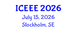 International Conference on Ecological and Environmental Engineering (ICEEE) July 15, 2026 - Stockholm, Sweden