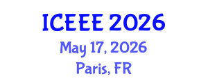 International Conference on Ecological and Environmental Engineering (ICEEE) May 17, 2026 - Paris, France