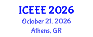 International Conference on Ecological and Environmental Engineering (ICEEE) October 21, 2026 - Athens, Greece