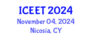 International Conference on Ecological Engineering and Technology (ICEET) November 04, 2024 - Nicosia, Cyprus