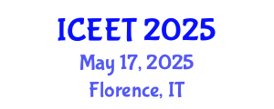 International Conference on Ecological Engineering and Technology (ICEET) May 17, 2025 - Florence, Italy