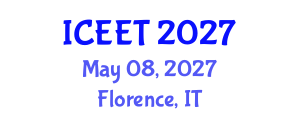International Conference on Ecological Engineering and Technology (ICEET) May 08, 2027 - Florence, Italy International Conference on Ecological Engineering and Technology (ICEET) May 08, 2027 - Florence, Italy