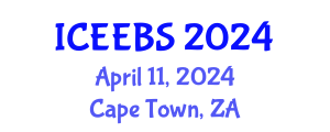 International Conference on Ecological, Environmental and Biological Sciences (ICEEBS) April 11, 2024 - Cape Town, South Africa