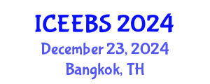 International Conference on Ecological, Environmental and Biological Sciences (ICEEBS) December 23, 2024 - Bangkok, Thailand