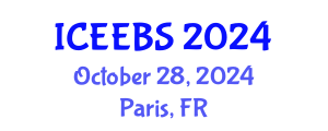 International Conference on Ecological, Environmental and Biological Sciences (ICEEBS) October 28, 2024 - Paris, France