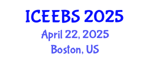 International Conference on Ecological, Environmental and Biological Sciences (ICEEBS) April 22, 2025 - Boston, United States