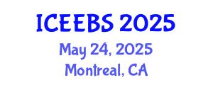 International Conference on Ecological, Environmental and Biological Sciences (ICEEBS) May 24, 2025 - Montreal, Canada