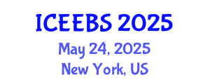 International Conference on Ecological, Environmental and Biological Sciences (ICEEBS) May 24, 2025 - New York, United States
