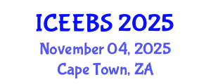 International Conference on Ecological, Environmental and Biological Sciences (ICEEBS) November 04, 2025 - Cape Town, South Africa