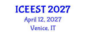 International Conference on Ecological, Environmental Science and Technology (ICEEST) April 12, 2027 - Venice, Italy International Conference on Ecological, Environmental Science and Technology (ICEEST) April 12, 2027 - Venice, Italy