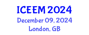 International Conference on Ecology and Ecological Modeling (ICEEM) December 09, 2024 - London, United Kingdom