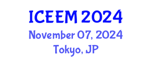 International Conference on Ecology and Ecological Modeling (ICEEM) November 07, 2024 - Tokyo, Japan