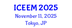 International Conference on Ecology and Ecological Modeling (ICEEM) November 11, 2025 - Tokyo, Japan