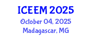 International Conference on Ecology and Ecological Modeling (ICEEM) October 04, 2025 - Madagascar, Madagascar