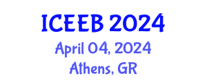 International Conference on Ecology and Environmental Biology (ICEEB) April 04, 2024 - Athens, Greece