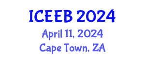 International Conference on Ecology and Environmental Biology (ICEEB) April 11, 2024 - Cape Town, South Africa