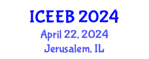 International Conference on Ecology and Environmental Biology (ICEEB) April 22, 2024 - Jerusalem, Israel