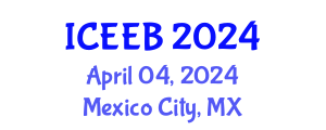International Conference on Ecology and Environmental Biology (ICEEB) April 04, 2024 - Mexico City, Mexico