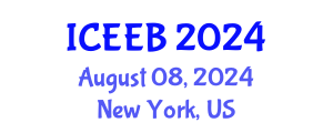 International Conference on Ecology and Environmental Biology (ICEEB) August 08, 2024 - New York, United States