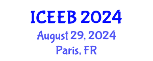 International Conference on Ecology and Environmental Biology (ICEEB) August 29, 2024 - Paris, France