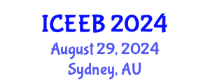 International Conference on Ecology and Environmental Biology (ICEEB) August 29, 2024 - Sydney, Australia