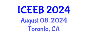 International Conference on Ecology and Environmental Biology (ICEEB) August 08, 2024 - Toronto, Canada