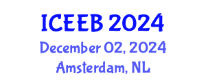 International Conference on Ecology and Environmental Biology (ICEEB) December 02, 2024 - Amsterdam, Netherlands
