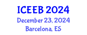 International Conference on Ecology and Environmental Biology (ICEEB) December 23, 2024 - Barcelona, Spain