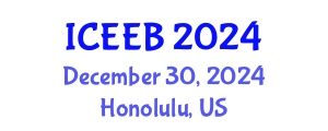 International Conference on Ecology and Environmental Biology (ICEEB) December 30, 2024 - Honolulu, United States