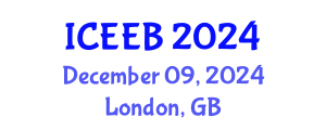 International Conference on Ecology and Environmental Biology (ICEEB) December 09, 2024 - London, United Kingdom