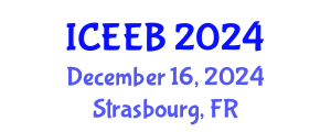International Conference on Ecology and Environmental Biology (ICEEB) December 16, 2024 - Strasbourg, France