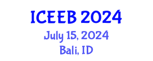 International Conference on Ecology and Environmental Biology (ICEEB) July 15, 2024 - Bali, Indonesia