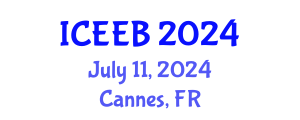 International Conference on Ecology and Environmental Biology (ICEEB) July 11, 2024 - Cannes, France