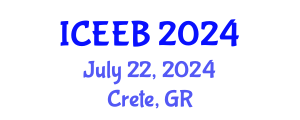 International Conference on Ecology and Environmental Biology (ICEEB) July 22, 2024 - Crete, Greece