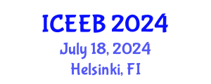 International Conference on Ecology and Environmental Biology (ICEEB) July 18, 2024 - Helsinki, Finland