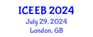 International Conference on Ecology and Environmental Biology (ICEEB) July 29, 2024 - London, United Kingdom