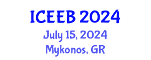 International Conference on Ecology and Environmental Biology (ICEEB) July 15, 2024 - Mykonos, Greece