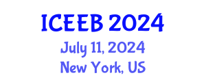 International Conference on Ecology and Environmental Biology (ICEEB) July 11, 2024 - New York, United States