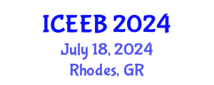 International Conference on Ecology and Environmental Biology (ICEEB) July 18, 2024 - Rhodes, Greece