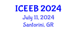 International Conference on Ecology and Environmental Biology (ICEEB) July 11, 2024 - Santorini, Greece