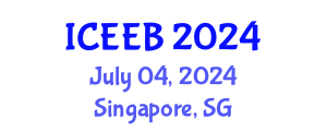International Conference on Ecology and Environmental Biology (ICEEB) July 04, 2024 - Singapore, Singapore