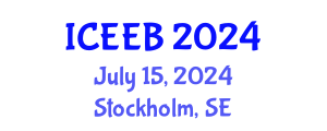 International Conference on Ecology and Environmental Biology (ICEEB) July 15, 2024 - Stockholm, Sweden