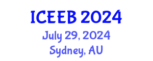 International Conference on Ecology and Environmental Biology (ICEEB) July 29, 2024 - Sydney, Australia