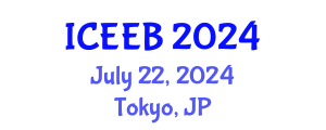 International Conference on Ecology and Environmental Biology (ICEEB) July 22, 2024 - Tokyo, Japan