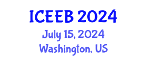 International Conference on Ecology and Environmental Biology (ICEEB) July 15, 2024 - Washington, United States