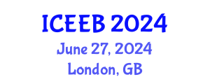 International Conference on Ecology and Environmental Biology (ICEEB) June 27, 2024 - London, United Kingdom