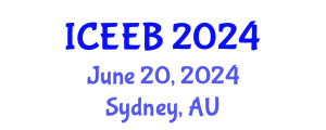 International Conference on Ecology and Environmental Biology (ICEEB) June 20, 2024 - Sydney, Australia
