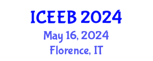 International Conference on Ecology and Environmental Biology (ICEEB) May 16, 2024 - Florence, Italy