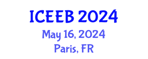 International Conference on Ecology and Environmental Biology (ICEEB) May 16, 2024 - Paris, France